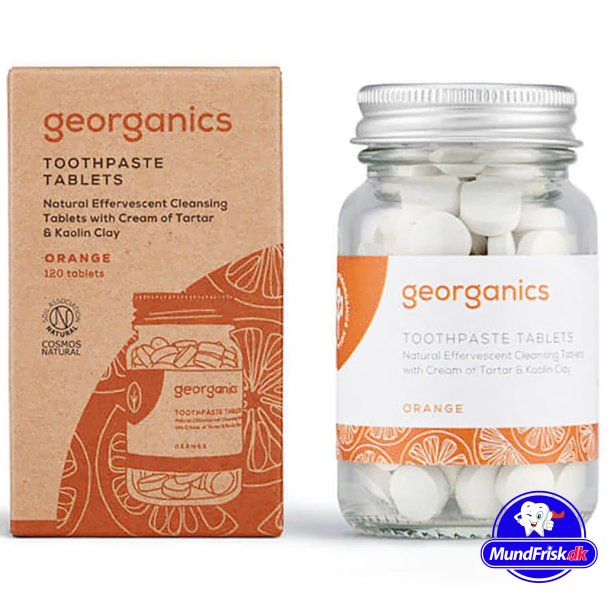 Mineral Tandpasta Tabletter Georganics Orange 120 stk.