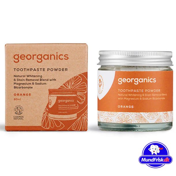 Naturlig tandkrm Powder Georganics Orange 60 ml