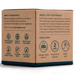 Organisk mineraltandkrm Georganics Pepparmint fluoridfri 60 ml