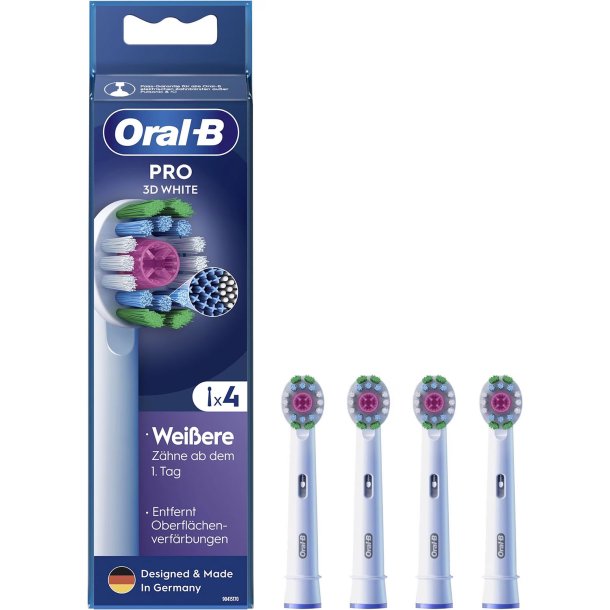 Oral-B PRO 3D White Brstehoveder 4 stk.