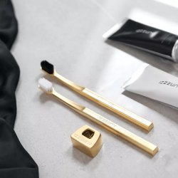 Aurezzi Gold Tandbrste 24 Karat Guldlgning MEDIUM