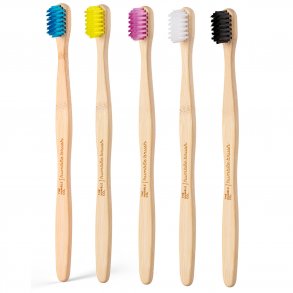  Bamboo tandborste The Humble Co. Knsliga mjuka borsthr