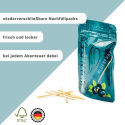 Wunder Tandstikker Med Smag Blueberry Sampak