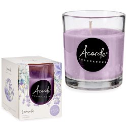 Bougie Parfum�e Verre Acorde LAVANDE 30 Heures