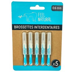 Mellemrumsbrster Feel Natural 0.6 mm BL