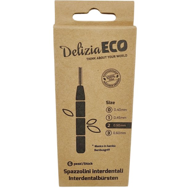 Bredygtige Mellemrumsbrster Delizia Eco 0.50 mm ISO 2