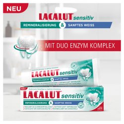 Lacalut Sensitive Toothpaste Remineralization &amp; Gentle White 75 ml