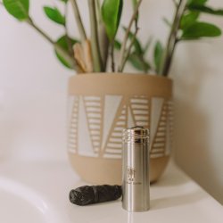 Hllbar tandtrd Me Mother Earth 30 mtr. + Dispenser i aluminium