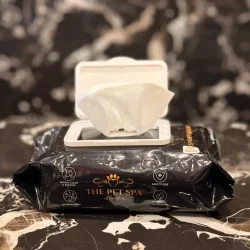 The Pet Spa London Luxury Dog Wipes Baby Powder – Reng�ringsservetter f�r hund (80 st)