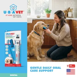 UBAVET Oral Dental Kit voor honden en katten  Enzymtandpasta, tandenborstel en vingertandenborstel (70 g)