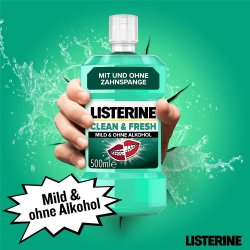Listerine Munnvann Clean &amp; Fresh 500 ml.