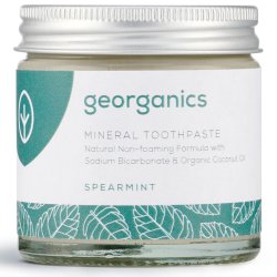 Organisk mineraltannkrem Georganics Spearmint Fluoride Free 120 ml.