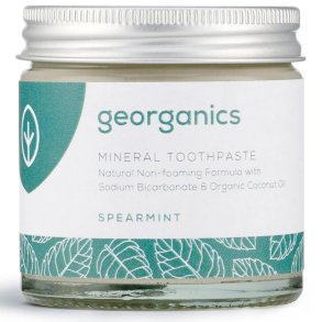 Organisk mineraltandkrm Georganics Spearmint Fluoride Fri 60 ml