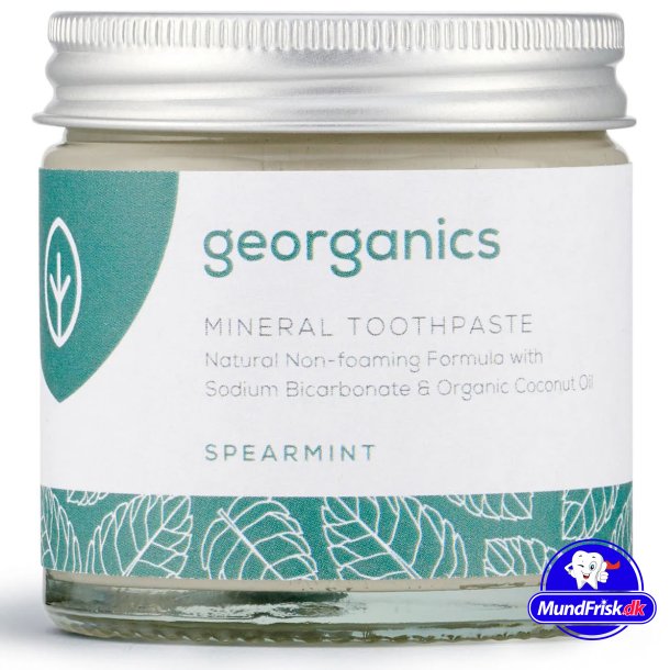 kologisk Mineral Tandpasta Georganics Spearmint Fluorfri 60 ml.