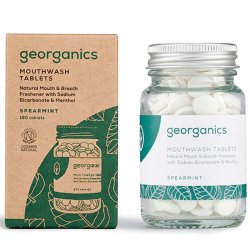 Naturlige munnvannstabletter Georganics Spearmint 180 stk.