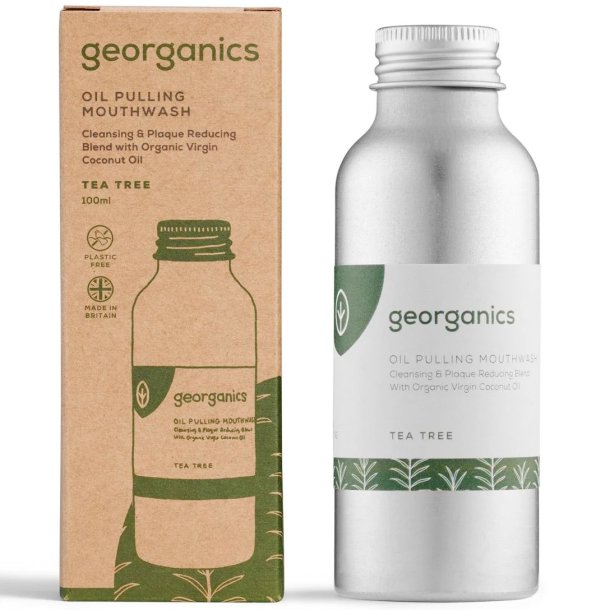 kologisk Oil Pulling Georganics Tea Tree Mundskyl 100 ml.