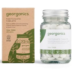 Naturlig tandkrm Tabletter Georganics Tea Tree 120 st.