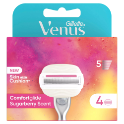 Gillette Venus Comfortglide Sukkerbrduft 4 stk. Barberblader