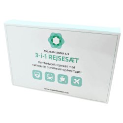 Rejsest 4 dele repropper Nakkepude Sovemaske Taske