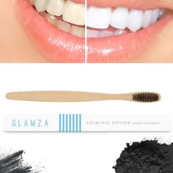 Bambu tandborste Glamza Charcoal
