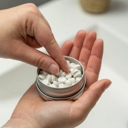 Naturlig tandkrm Tabletter Apimani Mint 120 st.