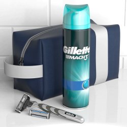 Gillette Mach3 Set Razor + Razor Blades + Rak Gel