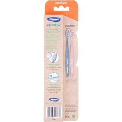 Miljvnliga tandborstar 2 st. Wisdom re:new Clean Medium