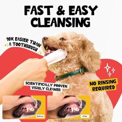 Roofus Dental Finger Wipes Unscented – tandservetter f�r hund (60 st.)