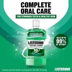 Listerine Mundskyl Total Care 10-in-1 Gum Protect Freshmint 500 ml.