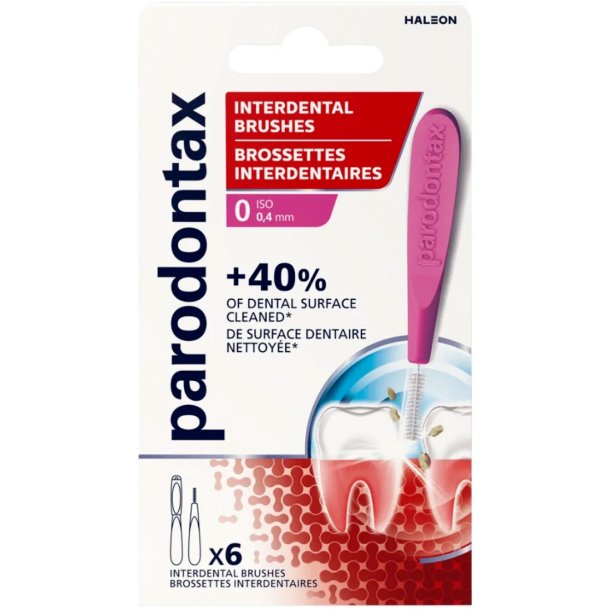 Parodontax 6 pcs. Spaltebrster 0,40 mm ISO 0