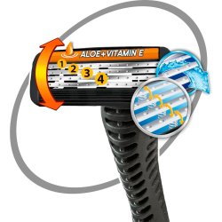 4 stk. BIC Flex 4 Engangsskrabere