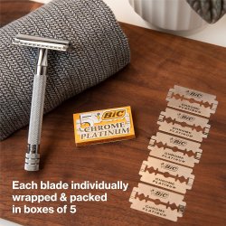 BIC Chrome Platinum Double Edge Barberblade 10 stk.