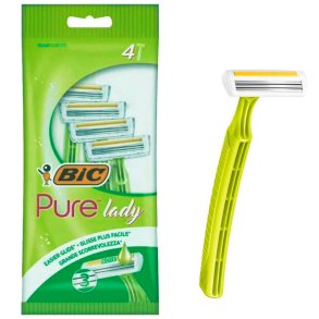 BIC Pure Lady Engangsskrabere Green Aloe Vera 4 stk.