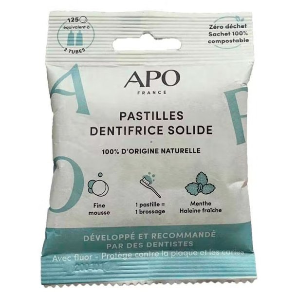 Tannkrem Tabletter APO Frankrike 125 stk.