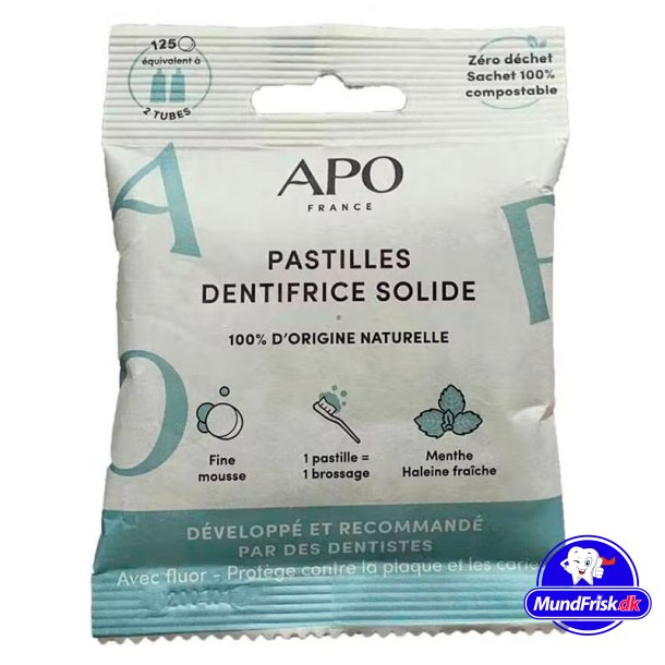 Tandpasta Tabletter APO France 125 stk.