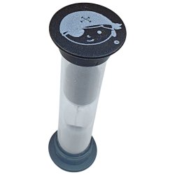 Timeglas 3 Minutter Pirat Sort