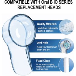 Beskyttelseshtter til Oral-B iO Brstehoveder Dentadan 5 stk.