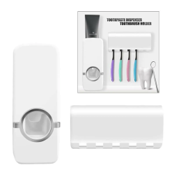 Tandkrmsdispenser + Tandborsthllare InnovaGoods