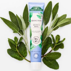Naturlig Whitening Tandpasta ANTICA Erboristeria Salvie &amp; Mint 75 ml.