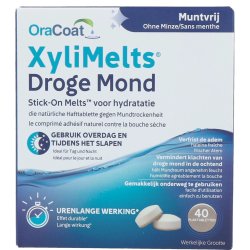 OraCoat XyliMelts Sugetabletter Mundtrhed Mintfri Xylitol 40 stk.
