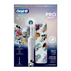 Oral-B PRO Eltandborste fr barn Disney 100 Year + Resefodral