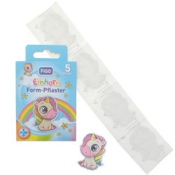 Figo barnegips Enhjrning formet 5 pcs.