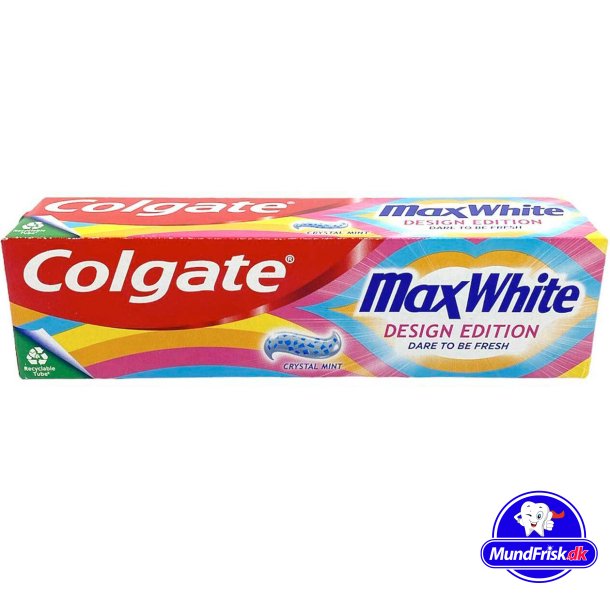 Colgate Whitening Tandpasta MaxWhite Crystals Mint Design Edition 75 ml.