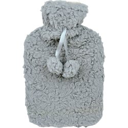 Varmtvannsflaske Pels med dusker Ensfarget 2 ltr.