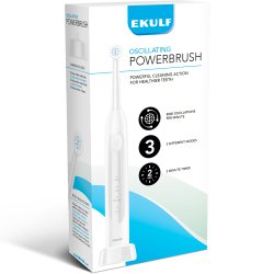 Ekulf PowerBrush Oscillating Elektrisk Tandbrste White