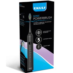 Ekulf PowerBrush SONIC eltandborste Black