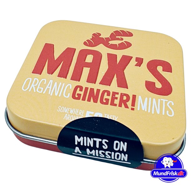 Bio-Minzpastillen MAX'S Ingwer Dose 35g