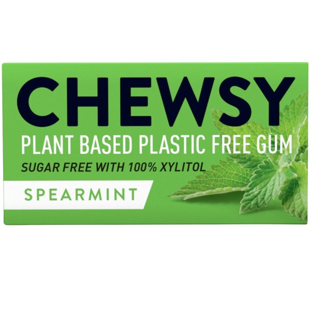 Naturel Chewing-gum Sans Plastique CHEWSY Xylitol Spearmint 15g