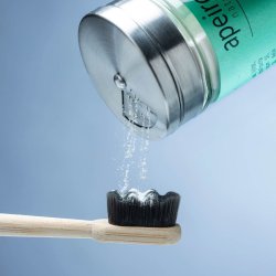 Naturlig tandkrm Pulver APEIRON Mint 40g