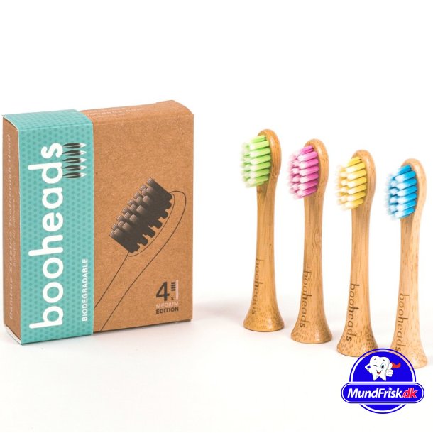 Bambusbrstenkpfe fr Philips Sonicare BOOHEADS Multi Colour 4 Stk.